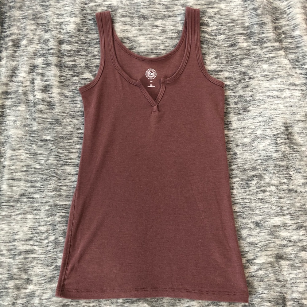 Fitted XXS tank top.